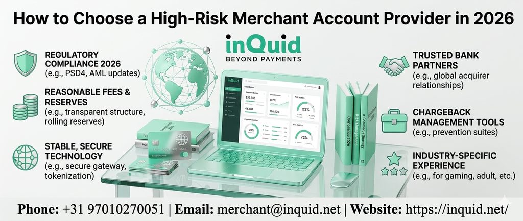High-risk merchant account provider selection and secure payment processing for businesses in 2026